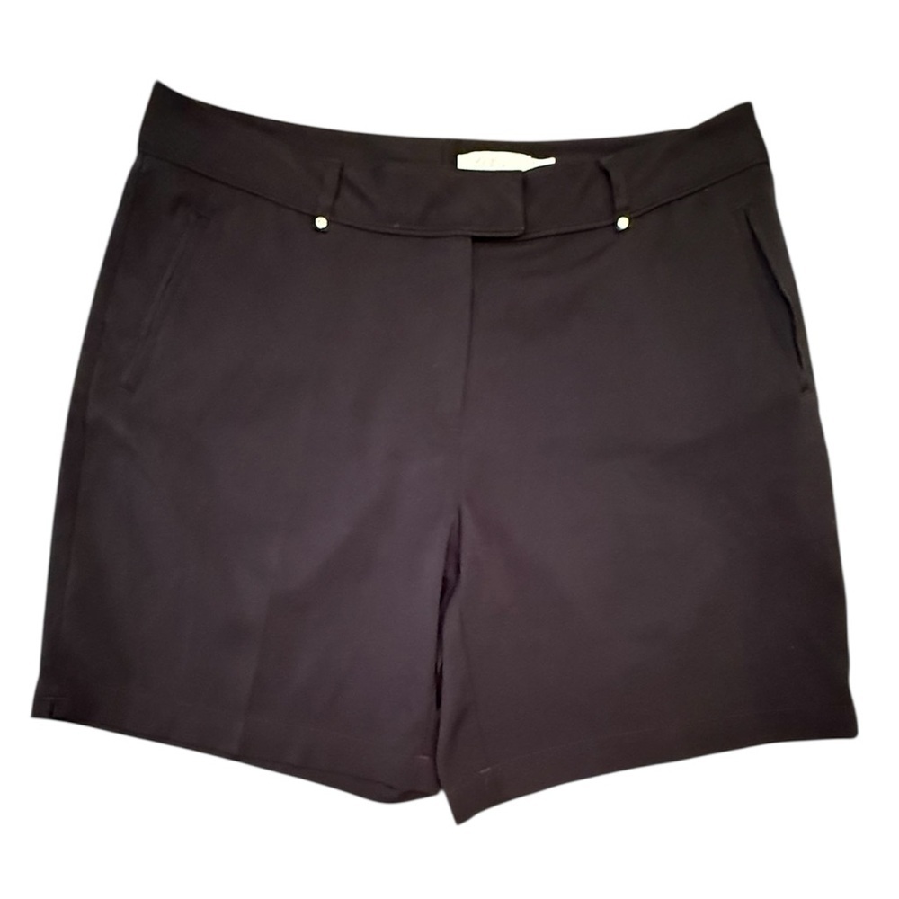 Lady Hagen Black Tailored Bermuda Shorts Size 8/Medium